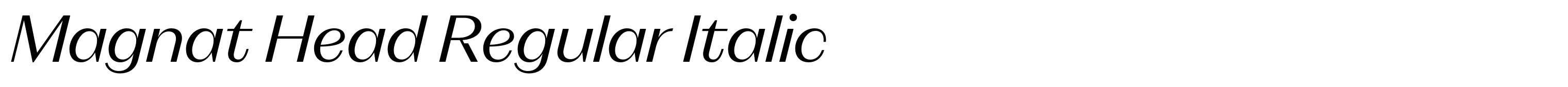 Magnat Head Regular Italic